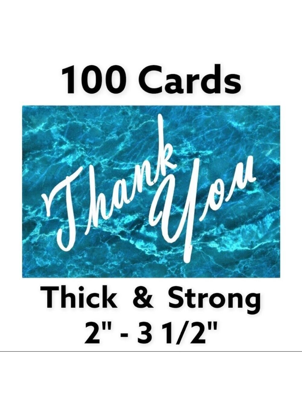 100 2" - 3 1/2"  Cards. PRICE IS FIRM